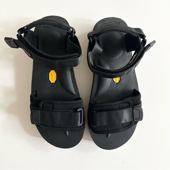 SUICOKE | CEL VPO PLATFORM SANDALS VIBRAM RUBBER SOLES (BLACK) LIGHTWEIGHT HYPE - Picture 6 of 15